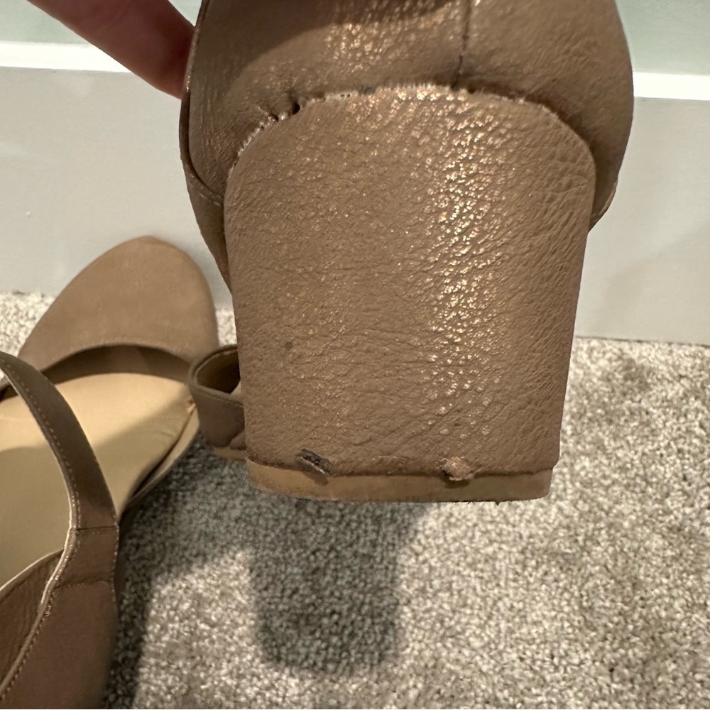 Nicole Gold Ankle Strap Heels - Picture 5 of 6